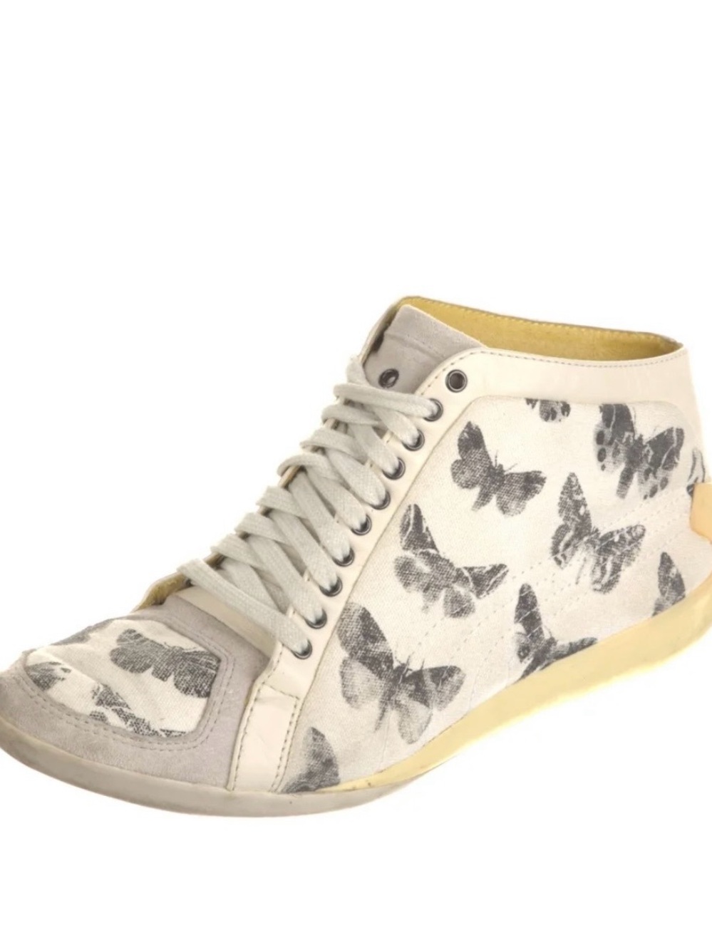 Alexander McQueen x Puma Butterfly-Print Women's High-Top Sneaker in Off-White 8